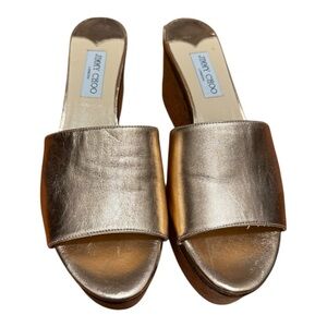 Jimmy Choo Wedge platform slide Sandal size‎ 42